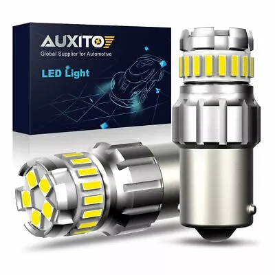 2x AUXITO 1156 LED Reverse Light Canbus Backup Bulb 6500K White Parking DRL Lamp • $11.59