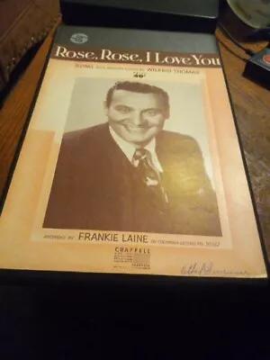 Rose Rose I Love You Vinyage Accordion Sheet Music • $7