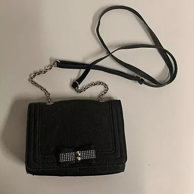 $9.99 • Buy Jessica Simpson Crossbody Clutch Black Purse Bag Handbag Studded Leopard