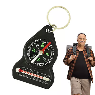  Mini Pocket Compasses Keychain Survival Gear Outdoor Camping Equipment Portable • $8.36