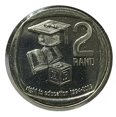 South Africa 2 Rand Coin | Right To Education | 2019 • $3.16