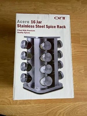 ORII Rotating Spice Rack With 16 Jars Revolving Spice Rack Organizer • $25