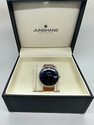 Junghans Meister Gangreserve Edition 160 Leather Strap Mens Watch 27/4114.02 • $1395