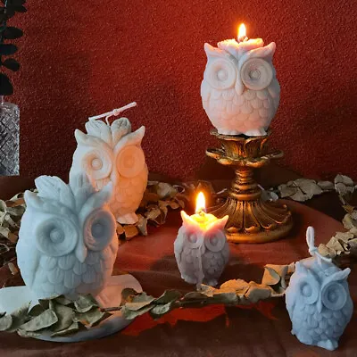 £3.83 • Buy 3D Owl Candle Mold Silicone Candle Mould DIY Handmade Resin Molds Plaster Wax