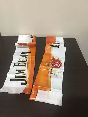 Jim Beam Plastic Banner /sign   Promotional Item Bourban Jimmy • $35