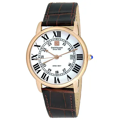 Steinhausen Men's S0721 Classic Delémont Swiss Quartz Rose Gold Stainless Steel  • $105