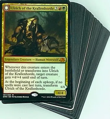 ***Custom Commander Deck*** Ulrich - Werewolf Tribal- Magic Cards • $43.71
