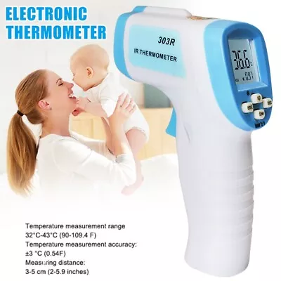 Digital LCD Infared Thermometer Gun Non Contact Forehead Ear Body Temperature AU • $15.99