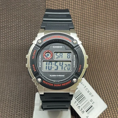 £24.02 • Buy Casio W-216H-1C Youth Series Illuminator Alarm Chrono Black Resin Digital Watch