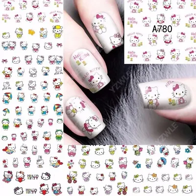 NAIL Art 3 Sheets HELLO KITTY   + US SELLER  Free Shipping • $2.99