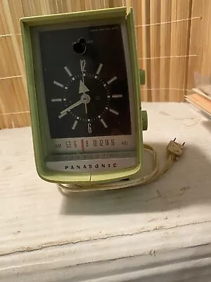 Panasonic Green RC-1089 Alarm Clock AM Radio Mid Century Modern Space • $29