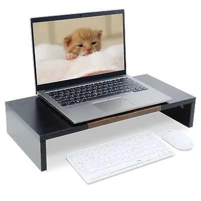 Wood Monitor Riser20 Inch Sturdy Computer/Laptop/PC Stand For Desk Organizer  • $26.59