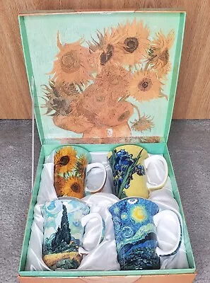 $79.99 • Buy McIntosh Vincent Van Gogh Classic Fine Bone China Coffee Tea Cups Mugs Set Of 4