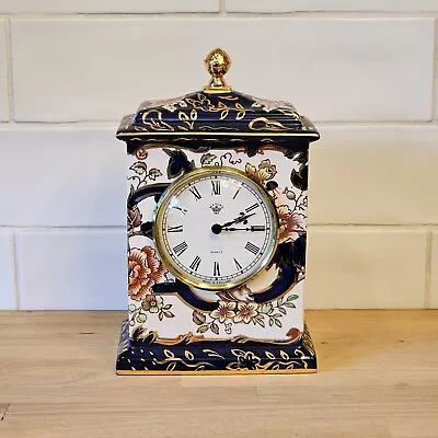 Masons Royal Blue Mandalay Mantel Clock • £65