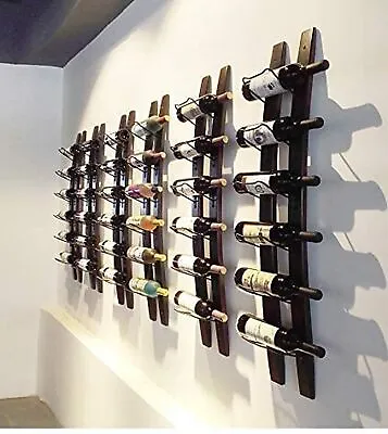 DCIGNA Wall Mounted Wine Rack Barrel Stave Wine Rack Imported Pine Wood And... • $55.38