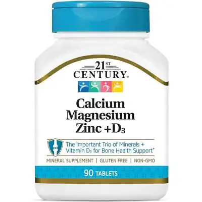 21st Century Calcium Magnesium Zinc + D3 90 Tabs • $7.92