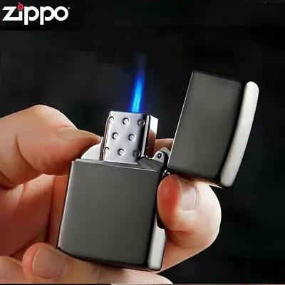 $49.95 • Buy Zippo Lighter Black Matte With Butane Lighter Insert Single Jet 100% Genuine 