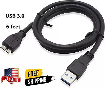 6 Ft. Micro USB 3.0 Cable External Hard Drive Cable USB 3.0 A To Micro B Cable • $6.39