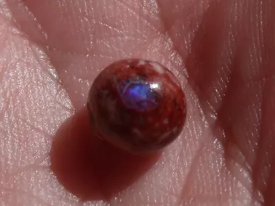 2.44 Ct. Round Cut Mexican Cantera Fire Opal Bead. • $65