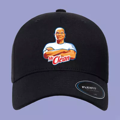 Mr. Clean Famous Company Logo Printed Black Hat Baseball Cap Size S/M & L/XL • $27.99