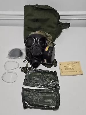 M45 Landwarrior Special Ops Gas Mask Outserts Hood Carrier Manual & Extras READ • $749.99