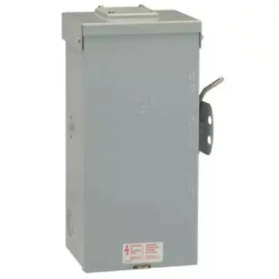 Emergency Power Transfer Switch Non Fused Generator Manual Ge 100 Amp 240 Volt • $206.89