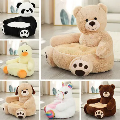 Child Kids Plush Sofa Seat Bear Panda Soft Chair Toddlers Armchair Cushion Gifts • £38