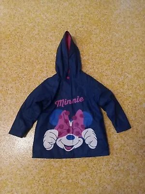 Minnie Mouse RAIN COAT JACKET Western Chief Girls Size 4T Lined Hooded • $13.99