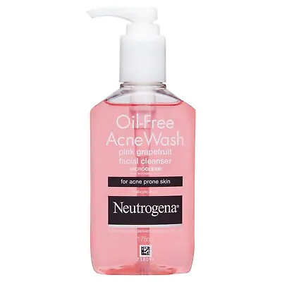 Neutrogena Acne Wash Oil-Free Pink Grapefruit Facial Cleanser Microclear 175ml • $23.54