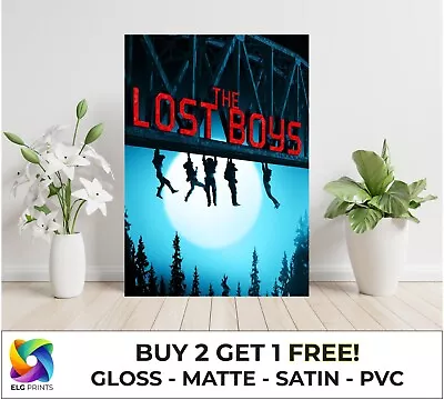 A1 LAMINATED The Lost Boys Classic Vampire Movie Large Poster Art Print Gift • £14.99