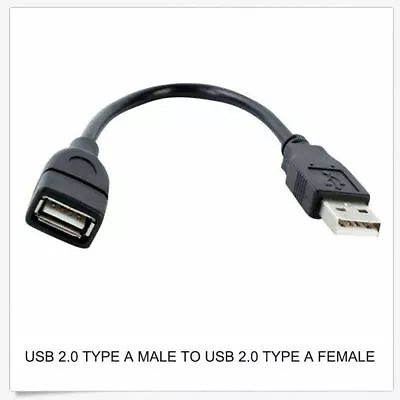 USB 2.0 Extension Cable 18 Cm Male To Female Short Adapter Power Cord • $4.24