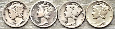 1935P  1940P   1944P  1945P   Mercury Dimes  (Lot 4)    90% Silver - EXACT COINS • $0.99