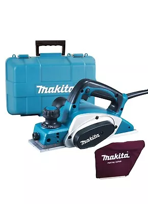 Makita KP0800K 3 /82mm Duty Planer In Carry Case 240V With Dust Bag & Carry Case • £143