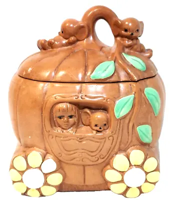 Rare Vintage Twin Winton Cinderella Pumpkin Carriage Cookie Jar • $38.39