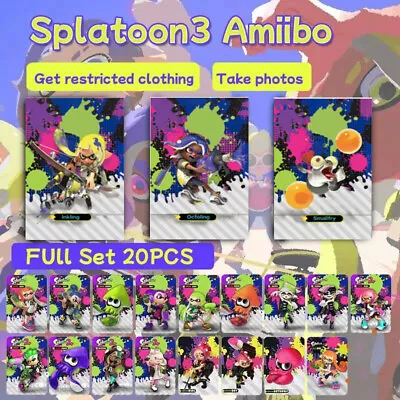 20PCS PVC NFC Tag Game Cards Splatoon 3 2 Octoling Octopus For Switch Universal • $23.49