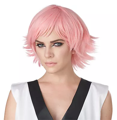 California Costumes Feathered Cosplay Wig Rose Pink ACC • $13.99