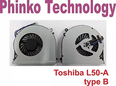 CPU Cooling Fan For Toshiba L50 L50-A L50D-A  L50T-A Series Type B 8cm Wide • $17