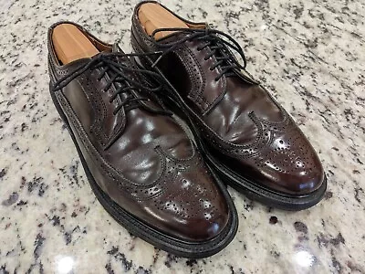 Dexter Wingtip Oxford Burgundy Men Dress Shoes Size 9D 9 D Vintage USA 217644 • $36.99