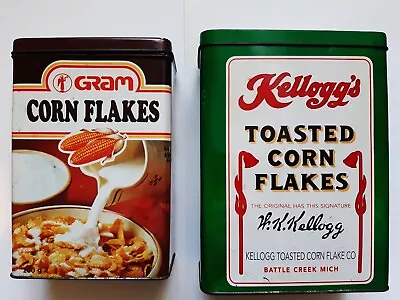 Vintage Kelloggs Corn Flakes Tins X2 • £16.50