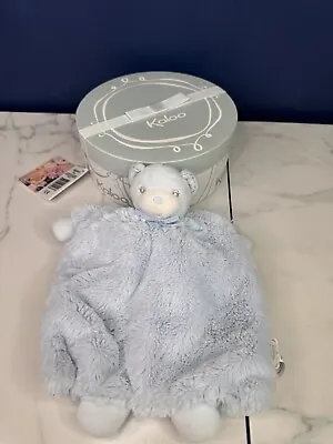 Kaloo Bear Blue Baby Hand Puppet Comforter Blanket Blankie New In Box • £29.99