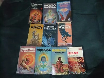 Vintage Science Fiction/Fantasy Paperback Books By Michael Moorcock. • £7.50