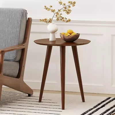 Evangeline Finished Wood End Table With Faux Wood Overlay • $67.91