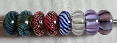 Authentic Trollbeads Feathers & Stripes Lot Of 8 • $152