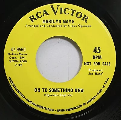 Pop Promo 45 Marilyn Maye - On To Something New / Montage From How Sweet It Is O • $6