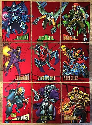 1993 Skybox Marvel Universe / 2099 Red Foil Insert Set (1-6) / Pick Your Cards • $5.95