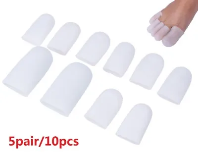 10pcs Gel Toe Cap Silicone Toe Protector Toe Guards Cushion For Corn Callus • $9.99