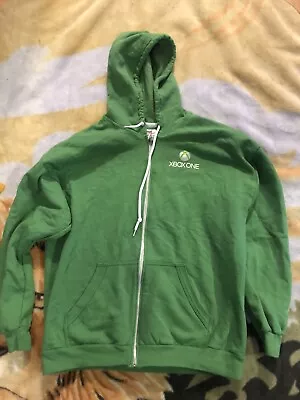 Vtg Xbox One Day One 2013 Full Zip Hoodie Sz XL Green *See Photos Nice* • $69.92