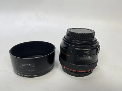 Canon EF 50mm F/1.2 L USM AF Lens With Hood • £599