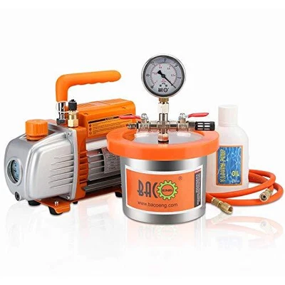 $170.11 • Buy  2 Quart Vacuum Chamber Kit With 3.6 CFM 1 Stage Vacuum Pump HVAC 