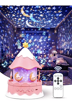 Star Projector Night Light For Kids - 21 Films Unicorn Musical Lamp Princess... • $27.95